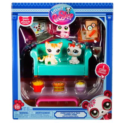 Комплект от 3 фигурки, Littlest Pet Shop, Diner Dash