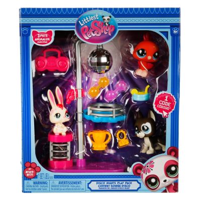 Комплект от 3 фигурки, Littlest Pet Shop, Disco Nights