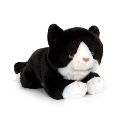 Плюшена играчка Keel Toys, Черно Коте, 25 см