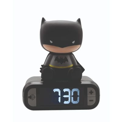 Дигитален часовник с аларма и нощна светлина, Lexibook, Batman