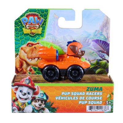 Мини превозно средство с фигурка, Paw Patrol the Dino Movie, Pup Squad Racers, Zuma, 20157136