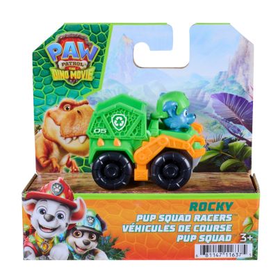 Мини превозно средство с фигурка, Paw Patrol the Dino Movie, Pup Squad Racers, Rocky, 20157137