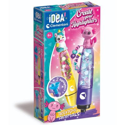 Креативен комплект, Clementoni Idea, Маркер с декорации, Trendy Animal