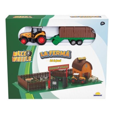 Комплект за игра с трактор Ферма, Maxx Wheels