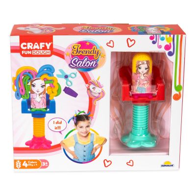 Фризьорски комплект от пластилин, Crafy, 15 части