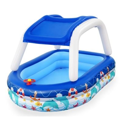 Надуваем басейн с покрив, Bestway, 213 x 155 x 132 см