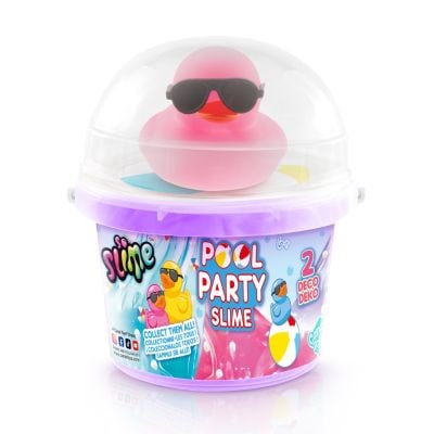Комплект за игра със слайм, So Slime DIY, Duck Pool Party, Розов