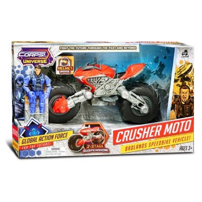 Комплект мотоциклет с фигурка, Crusher Moto, The Corps Universe, Lanard Toys