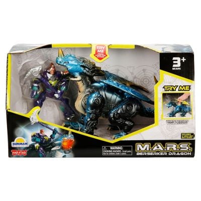 Робот дракон със светлини и звуци, Happy Kid, M.A.R.S. 18 см, Син