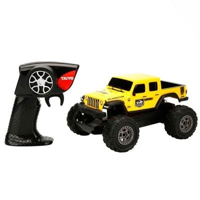 Офроуд количка с дистанционно управление, Taiyo, Jeep Gladiator, Жълта, 1:22