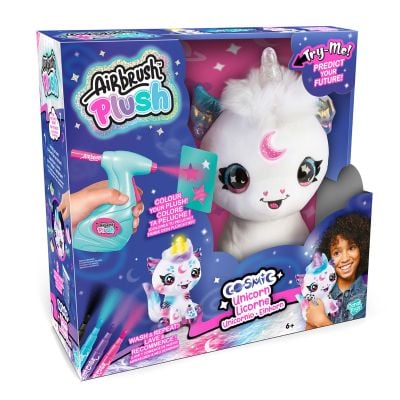 Плюшена играчка за оцветяване, Airbrush Plush, Light Up Cosmic Unicorn