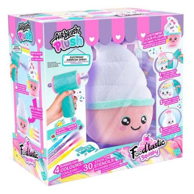 Плюшена играчка за оцветяване, Airbrush Plush, Food'tastic Squishy