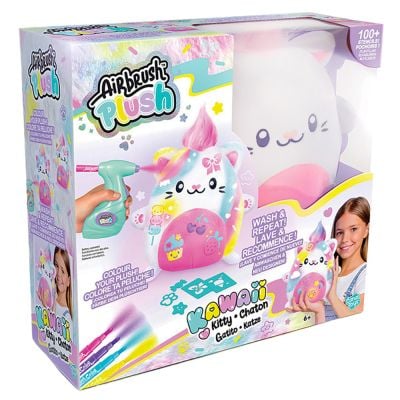 Плюшена играчка за оцветяване, Airbrush Plush, Kawaii Kitty