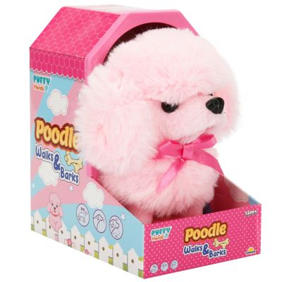 Интерактивна плюшена играчка, кученце Пудел, Puffy Friends, Розово