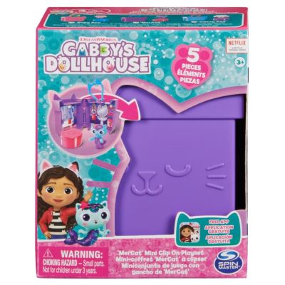 Комплект за игра Мини къщичка ключодържател, MerCat с 5 части, Gabby's Dollhouse, 20140103