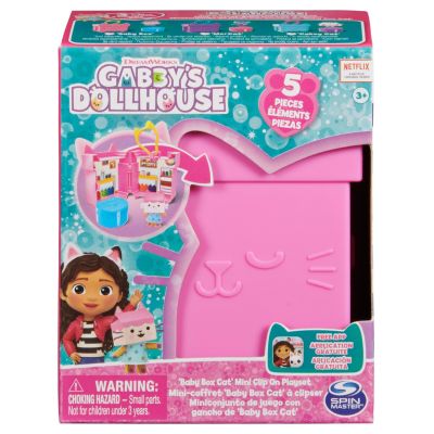 Комплект за игра Мини къщичка ключодържател, Baby Box с 5 части, Gabby's Dollhouse, 20140105
