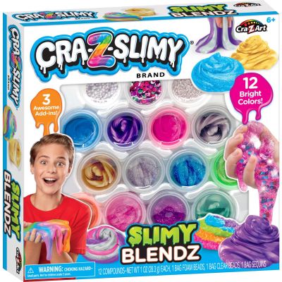 Комплект за създаване на слайм, Cra-Z-Art, Slimy Blendz, 12 цвята