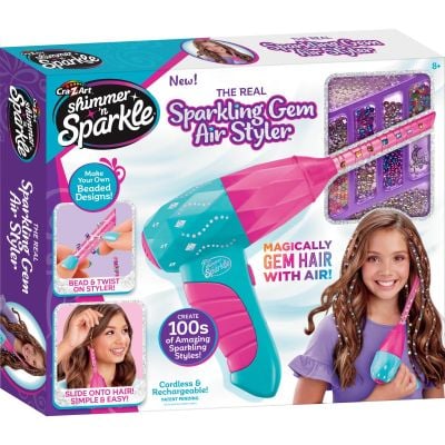 Комплект аксесоари за коса, Cra-Z-Art, Sparkling Gem Air Styler