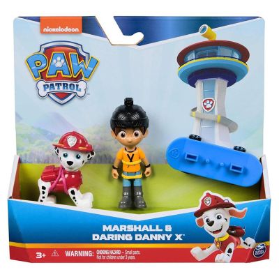 Комплект фигурка и 2 животинчета, Paw Patrol, Marshall и Daring Danny X, 20148171