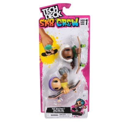 Комплект 2 мини скейтборд дъски с 2 фигурки, Tech Deck, SK8 Crew, 20148774