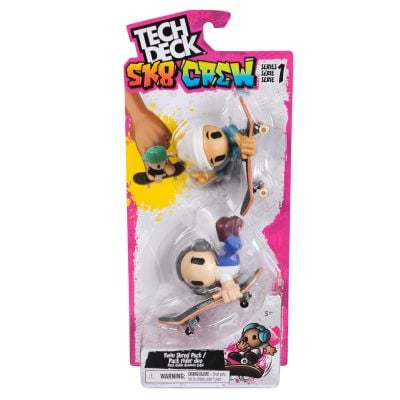 Комплект 2 мини скейтборд дъски с 2 фигурки, Tech Deck, SK8 Crew, 20148775