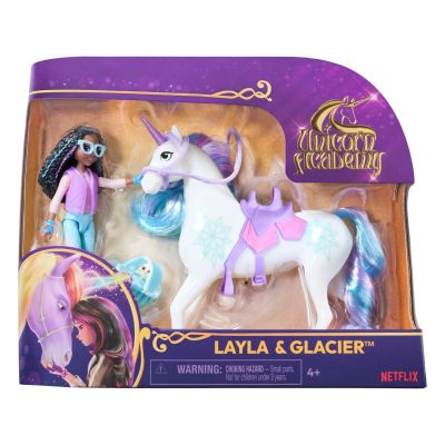 Комплект еднорог Glacier и кукла Layla, Unicorn Academy, 20149006