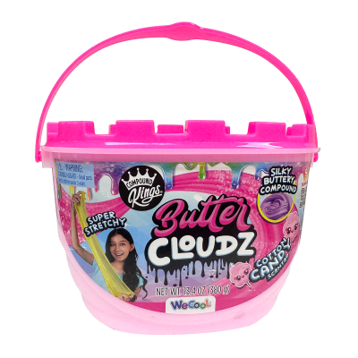 Слайм Compound Kings, Butter Cloudz, Swirls Large, Pink Cotton Candy