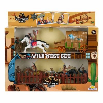 Комплект за игра, Wild West Hero, Каубой и кон с карета