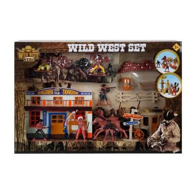 Комплект фигурки, Wild West Hero, Каубой и Индианци, Син