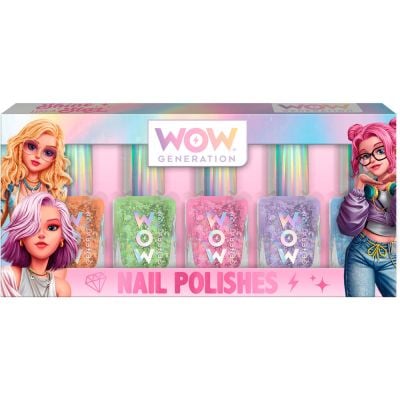 Комплект от 5 лака за нокти с брокат, Wow Generation, Shine like a Star