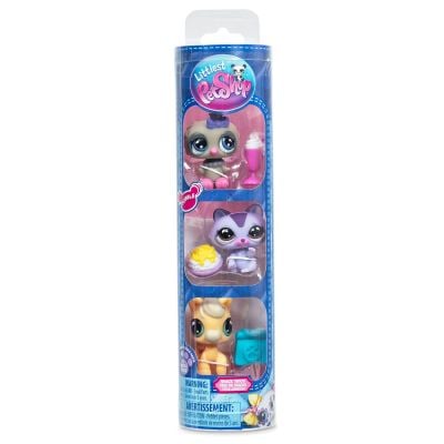 Комплект от 3 фигурки, Littlest Pet Shop, Miniatures Bobble, S4
