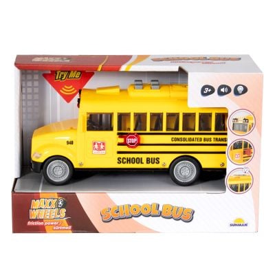 S01003152_001w 8680863031520 Ученически автобус със светлини и звуци, Maxx Wheels, 20 см