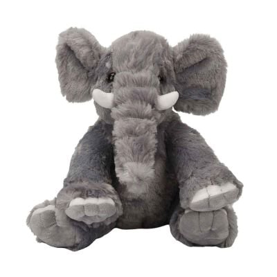 Плюшена играчка, Puffy Friends, Слонче, Сиво, 30 см
