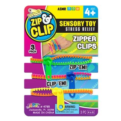 S01004785_001w 075656047853 Комплект 3 гривни с цип, Jaru, Zip & Clip