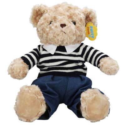Плюшено мече в костюм, Puffy Friends, 37 см