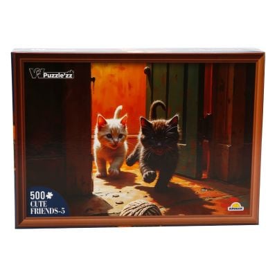 Пъзел Witty Puzzlezz, Котенца, 500 части