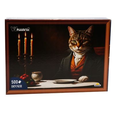 Пъзел Witty Puzzlezz, Котка в костюм, 500 части