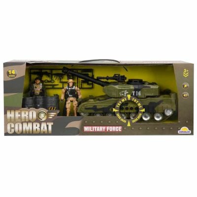 Комплект превозно средство с фигурки, Hero Combat, Танк