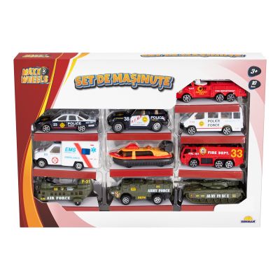 Комплект 10 колички за интервенция, Maxx Wheels