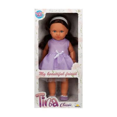 Кукла Тина в парти тоалет, Dollz And More, С виолетова рокля, 45см
