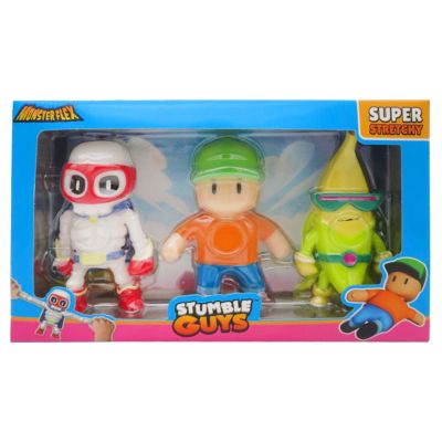 Комплект 3 мини фигурки, Monster Flex, Stumble Guys, S2, Super Stretchy