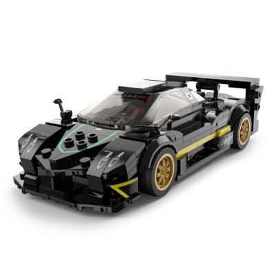 Комплект за сглобяване на количка, Rastar, Pagani Zonda R Черна, 1:28, 387 части