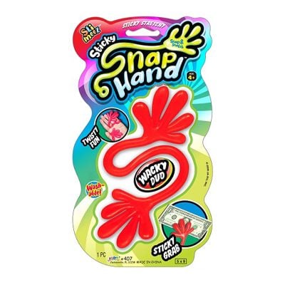 Интерактивна играчка Jaru, Sticky Snap Hand, Wacky Duo, Многоцветна