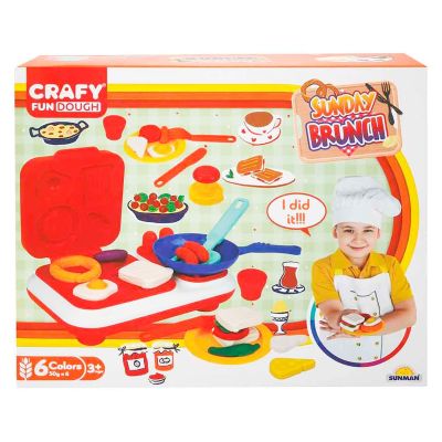 Комплект за моделиране на пластилин, Неделна закуска, Craft, 23 части
