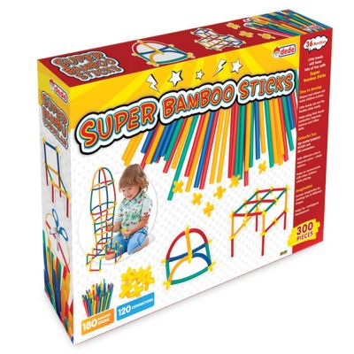 Комплект за игра с пръчки, Dede, Super Bamboo Sticks, 300 части