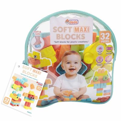 Строителен комплект, Dede, Soft Maxi Blocks, 32 части