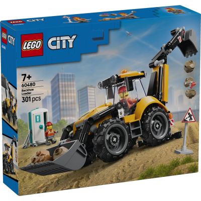 LEGO® City - Жълт багер със задна лопата (60480)