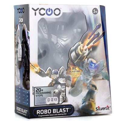 Интерактивен робот, Silverlit, Ycoo, Robo Blast, Черен