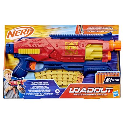 Бластер с 14 дунапренени стрелички, Nerf Loadout, Shadowspeed Recon, G1759