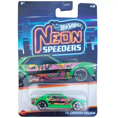 Метална количка, Hot Wheels, Neon Speeders, 70 Toyota Celica, HRW67